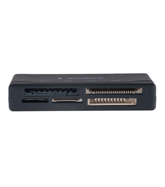 Кард-ридер Gembird FD2-MSD-4/черный/SD/TF/MicroSD/XD/MS/M2/CF/USB 2.0/пластик