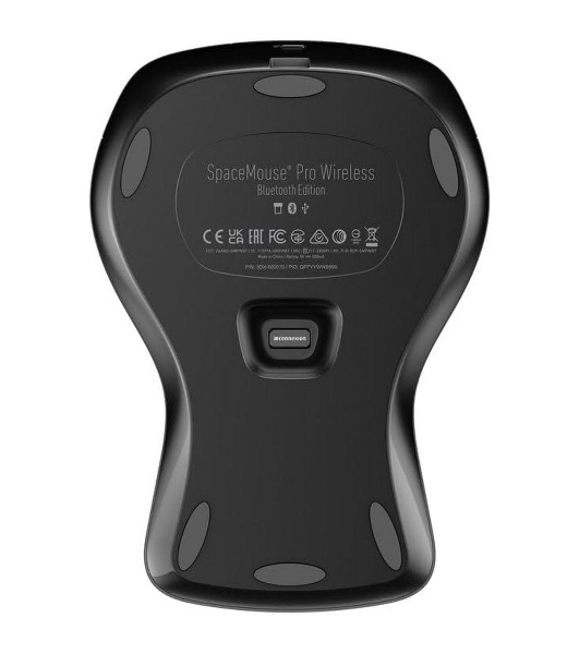 Мышь беспроводная/проводная 3DConnexion SpaceMouse Pro Wireless (3DX-700119) черный, радиоканал, Bluetooth, USB, кнопки - 15