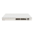 Коммутатор MikroTik CRS320-8P-8B-4S+RM Cloud Router Switch with dual-core 800 MHz CPU, 256 MB RAM, 98DX226S switch chip, 17 x Gigabit Eth ports (8 x 802.3af/at, 8 x 802.3bt PoE-out), 4 x 10G SFP+ ports, RouterOS L5, 1U rackmount enclosure, 600W PSU, фото 1