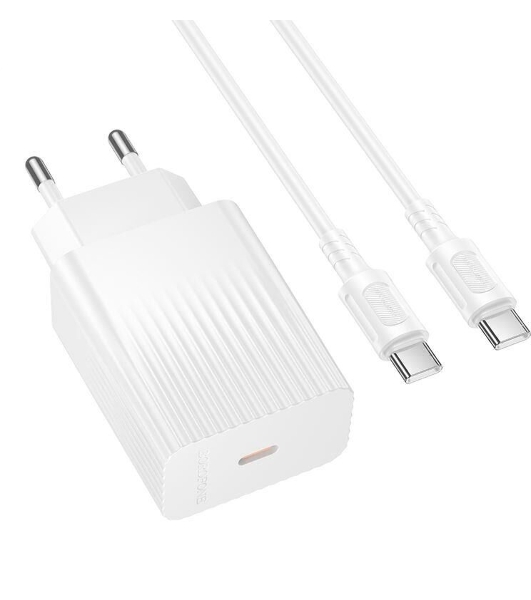 Сетевое зарядное устройство BOROFONE (6941991122866) BAS75Aaa 1Type-C 3.0A PD30W для Type-C Type-C White