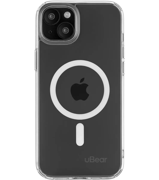Чехол (клип-кейс) uBear для Apple iPhone 15 Plus Real Mag Case with MagSafe прозрачный (CS254TT67RL-I23M)