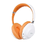 Беспроводные наушники MORE CHOICE HW34S белый/оранжевый, накладные, Bluetooth, до 6 ч, фото 1