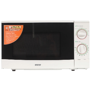 Микроволновая печь Mystery MMW-2012 белый, 20 л, 800 Вт, переключатели - поворотный механизм