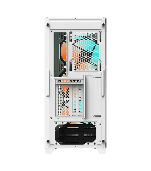 Компьютерный корпус Gigabyte C301 Glass White MidTower, ATX, USB-C x1, USB 3.0 x2, Audio I/O, GPU:400мм, Black, TG