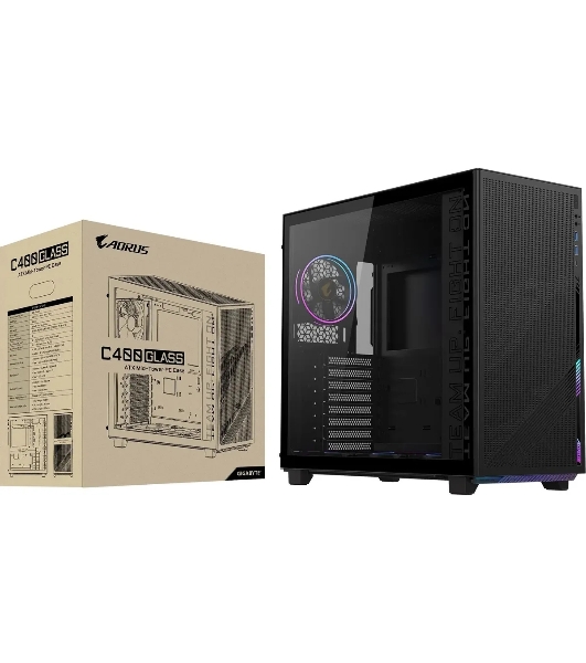 Компьютерный корпус Gigabyte Gb-AC400G черный без БП ATX 2xUSB 3.0 1xUSB3.1 audio bott PSU