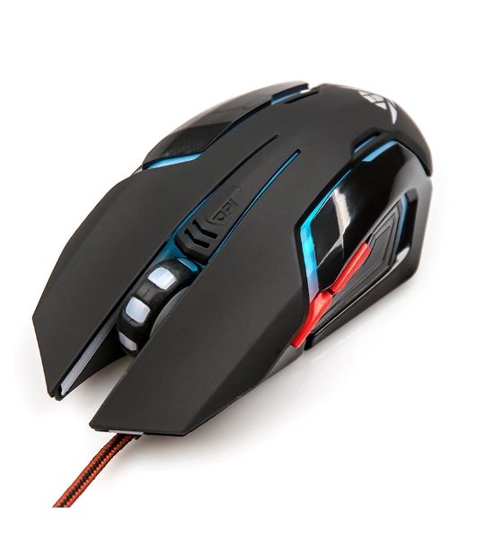 Мышь проводная Nakatomi MOG-20U черный, 2400 dpi, USB, кнопки - 6