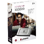 Внешний SSD Kingston XS2000, 2TB, USB 3.2 Gen 2x2 Type-C, R/W 2000/2000, серебристый, фото2