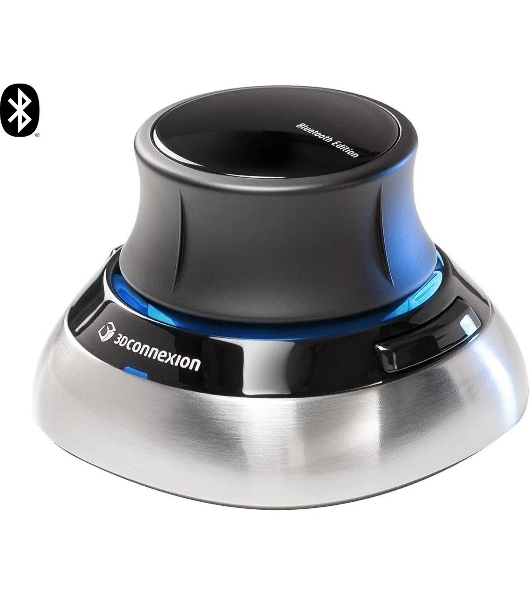Мышь беспроводная 3DConnexion SpaceMouse Wireless (3DX-700115) черный/серебристый, радиоканал, Bluetooth, USB, кнопки - 2