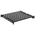 Полка стационарная ITK FS05-600PI-R 1U нагр.:100кг. 19' 600мм черный (упак.:1шт), фото 1