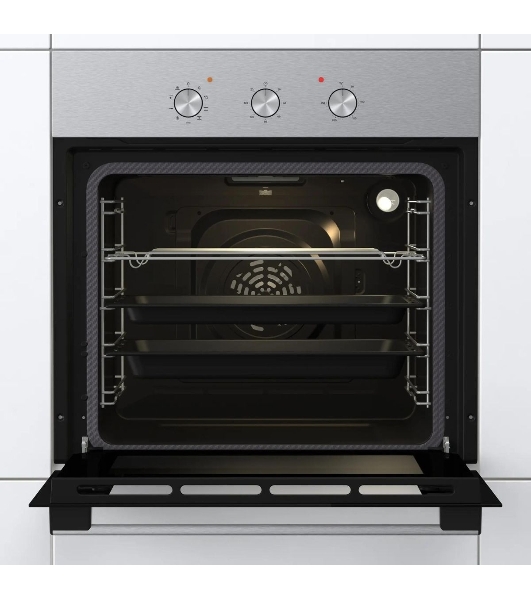 Встраиваемый духовой шкаф электрический Gorenje BO6727E03NX, черный/серебристый