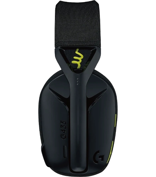 Гарнитура Logitech G435 чёрный-жёлтый, беспроводная, радиоканал, до 18 ч