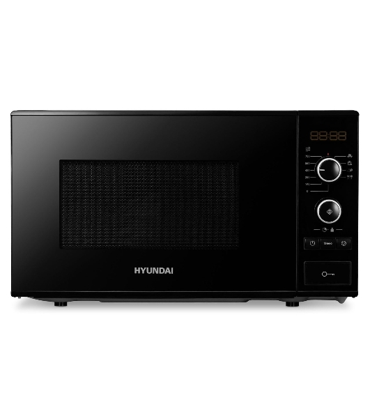 Микроволновая печь Hyundai HYM-D3032 черный, 20 л, 700 Вт, переключатели - кнопки, поворотный механизм