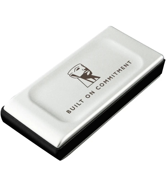 Внешний SSD Kingston XS2000, 2TB, USB 3.2 Gen 2x2 Type-C, R/W 2000/2000, серебристый