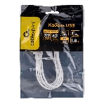 Кабель USB2.0 Cablexpert CC-USB2-CMCM-60-1.8M-W, Type-C/Type-C, 3A, 60Вт, PD/QC3.0, медь, 1.8м, белый, пакет, фото3
