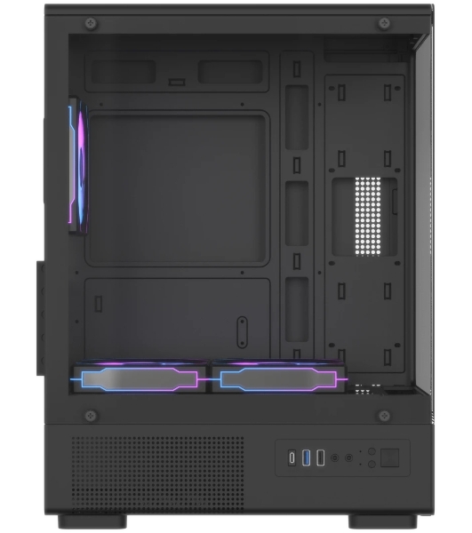 Корпус Formula Crystal Z1CM Plus AR v2 черный без БП mATX 5x120мм 1xUSB3.0 audio bott PSU