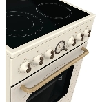 Плита электрическая Gorenje GECS5B70CLI бежевый, конфорок 4 электрических, духовка 70 л, 50 см x 85 см x 59.4 см, фото3