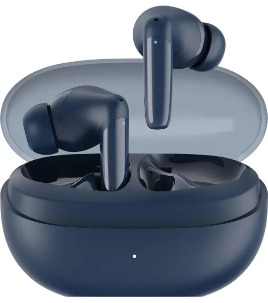 Наушники TWS Tecno Buds 4 темно-синий, внутриканальные, Bluetooth, до 6 ч