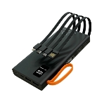 Портативный аккумулятор MORE CHOICE (4620202550538) PB22-10 с кабелем 2USB 2.1A - 10000mA черный, фото 1