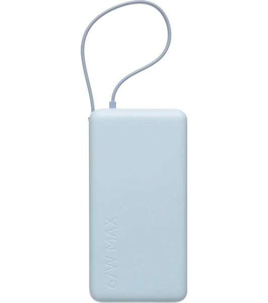 Портативный аккумулятор со встроенным кабелем Xiaomi 67W Power Bank 20000 (Integrated Cable) Ice Blue (BHR08O8GL)