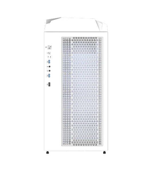 Компьютерный корпус Gigabyte C301 Glass White MidTower, ATX, USB-C x1, USB 3.0 x2, Audio I/O, GPU:400мм, Black, TG