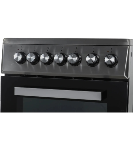 Плита электрическая Beko FSS57100GX серебристый, конфорок 4 шт, духовка 60 л, 50 см x 85 см x 60 см