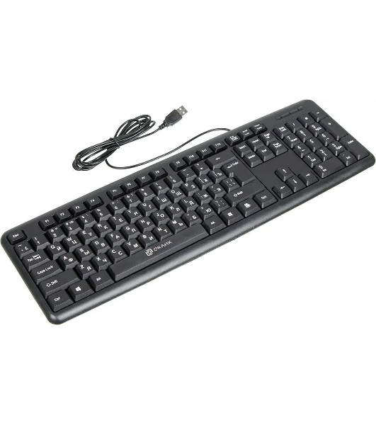 Клавиатура Oklick 180V2 проводная, USB Type-A, чёрный