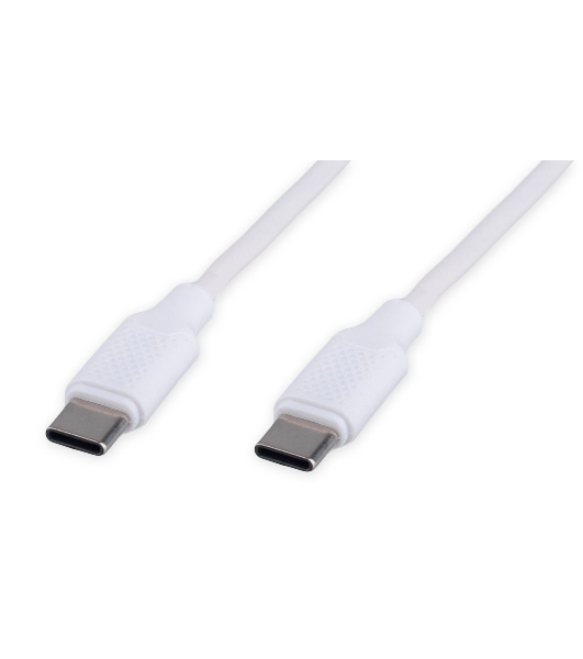 Кабель USB2.0 Cablexpert CC-USB2-CMCM-60-1.8M-W, Type-C/Type-C, 3A, 60Вт, PD/QC3.0, медь, 1.8м, белый, пакет