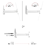 Кронштейн Holder LCD-5520-W белый '32”-55” (81-140 см), фото5