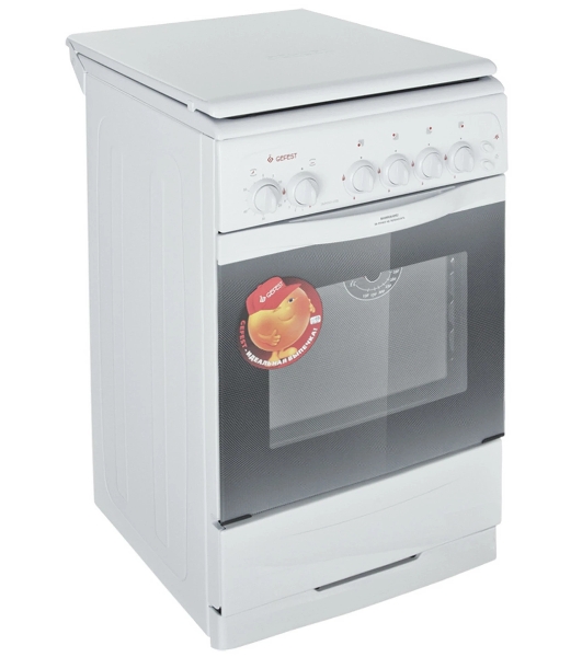 Плита газовая Gefest ПГ 3200-05 белый, конфорок 4 шт, духовка 42 л, 50 см x 85 см x 57 см