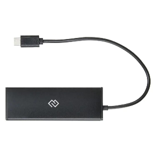 USB-концентратор Digma HUB-4U2.0-UC-B, USB-C, USB 2.0 4 порта, USB