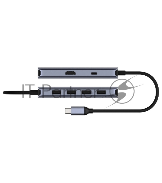 USB-концентратор Cudy UH500, USB Type-C, HDMI + USB-A + USB Type-C port for PD Charging, адаптер/ USB Type-C