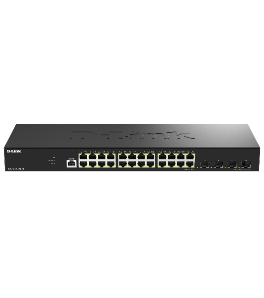 Коммутатор D-Link DGS-1210-28X/ME/C1A, 24×1 Гбит/с + 4×10 Гбит/с SFP+, управляемый