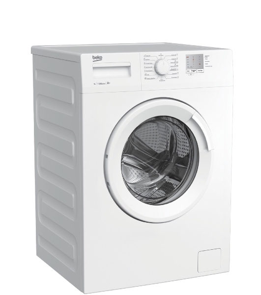 Стиральная машина Beko WRE6511BWW (R) белый, загрузка фронтальная 6 кг, 1000 об/мин., класс: А