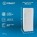 Морозильная камера Indesit DFZ 4150 белый, 204л, 6 ящиков, фото8