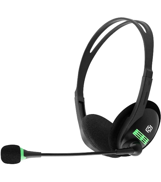 Гарнитура Oklick HS-M100 чёрный, проводная, 3.5 мм