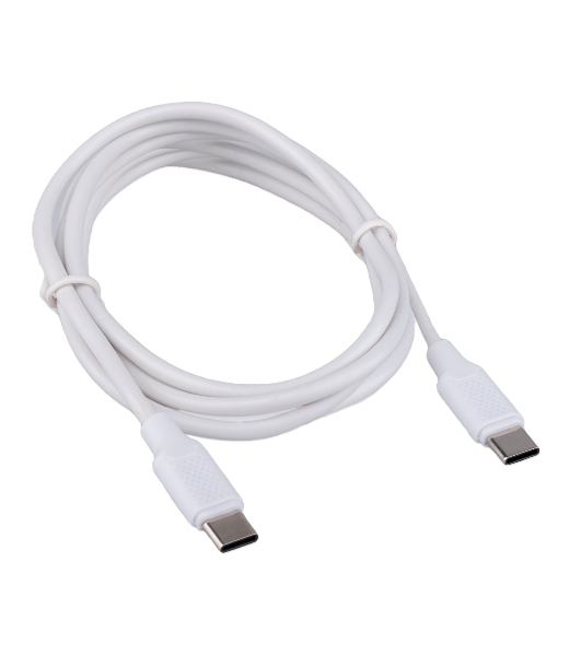 Кабель USB2.0 Cablexpert CC-USB2-CMCM-60-1.8M-W, Type-C/Type-C, 3A, 60Вт, PD/QC3.0, медь, 1.8м, белый, пакет