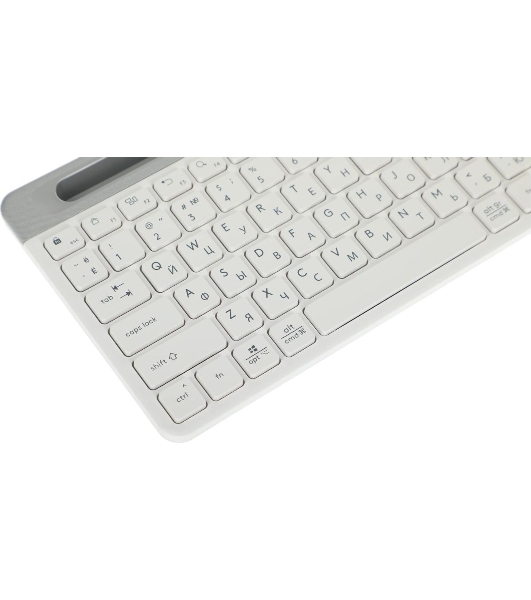 Клавиатура беспроводная A4Tech Fstyler FBK25, USB, Bluetooth/Радиоканал, белый/серый