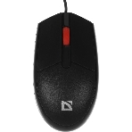 Мышь проводная Defender Delta MM-523 черный, 1000 dpi, USB, кнопки - 3, фото 1