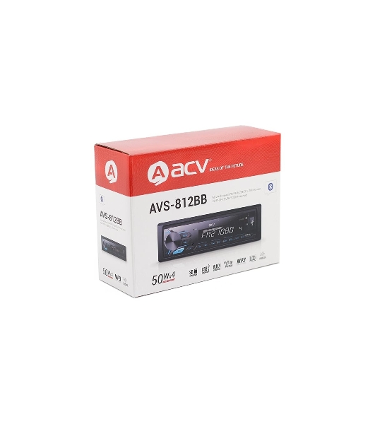 Автомагнитола ACV AVS-812BB, 1 DIN, Bluetooth, USB Type-A, AUX
