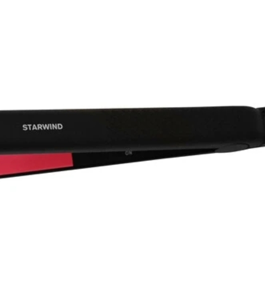 Выпрямитель для волос Starwind SHE5500 черный/розовый, 25 мм, 200 °C, 1 режим