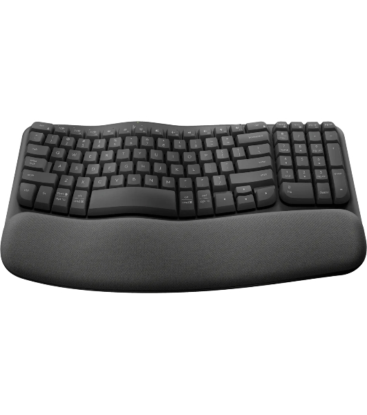 Клавиатура Logitech Wave Keys беспроводная, Bluetooth, радиоканал, серый
