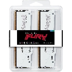 Оперативная память Kingston Fury Beast, DDR5, 32Gb (2x16Gb), 5200MHz, CL40, DIMM, с радиаторами, RGB, белый, фото2