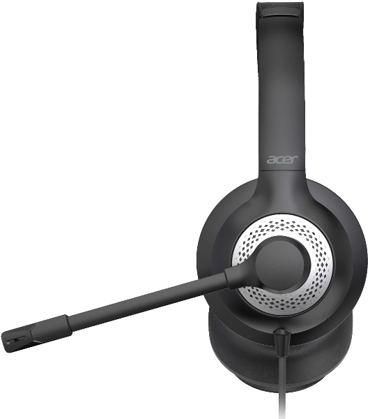 Гарнитура Acer OHW309 чёрный, проводная, USB/mini jack 3.5 мм