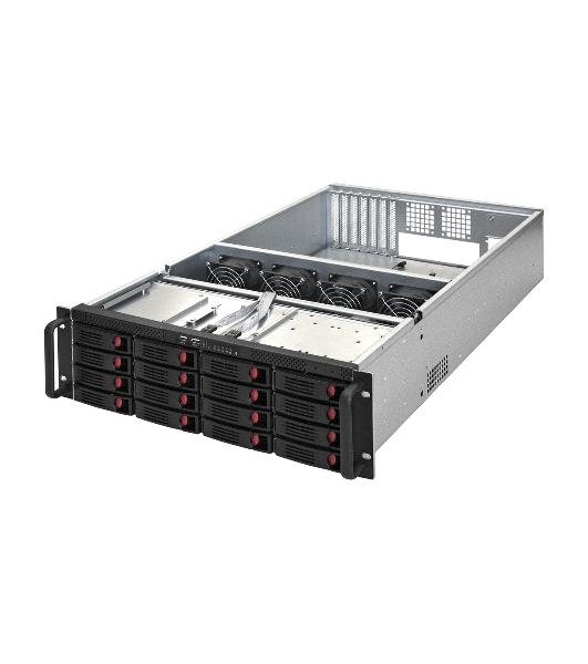 Серверный корпус ExeGate Pro EX281301RUS 3U660-HS16 (RM 19', высота 3U, глубина 660, БП 2U-700ADS,16xHotSwap, USB)