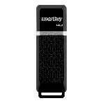 Флешка USB Smartbuy Quartz black (SB64GbQZ-K), 64Gb, USB 2.0, R/W 25/15, черный, фото 1