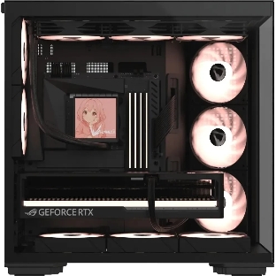 Компьютерный корпус Formula Crystal Z7 PA черный без БП ATX 5x120мм 1xUSB3.0 1xUSB3.1 audio bott PSU