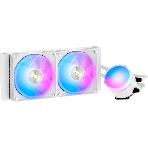 Система охлаждения Ocypus Sigma L24 WH ARGB, 240мм, LCD Pump 2.4', 2x120мм ARGB fans, LGA115X/1200/1700/18XX, AM4/AM5, фото 1