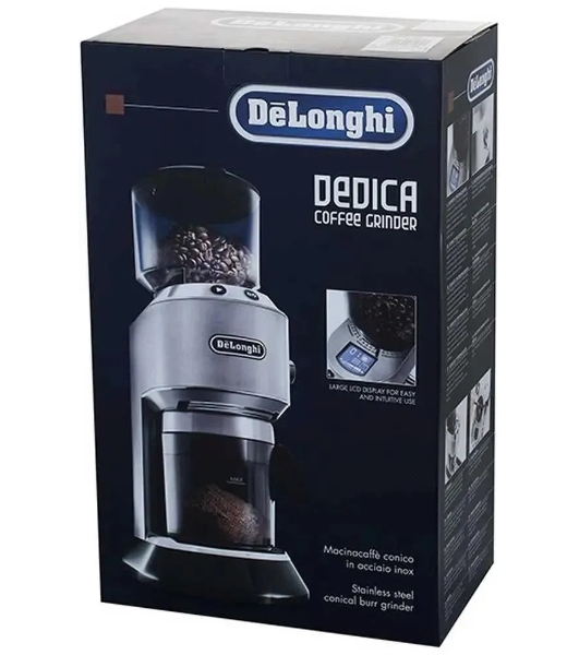 Кофемолка DeLonghi KG521.M 150 Вт, 350 гр, черный