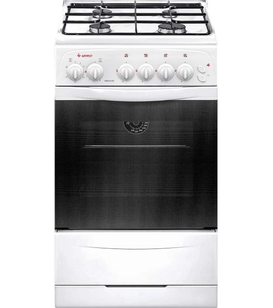 Плита газовая Gefest ПГ 3200-05 белый, конфорок 4 шт, духовка 42 л, 50 см x 85 см x 57 см