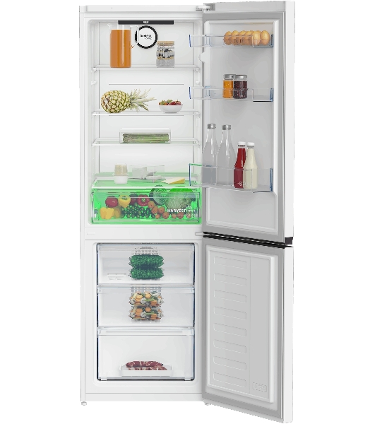 Холодильник Beko B3RCNK365HW белый двухкамерный 368л морозилка снизу, No Frost